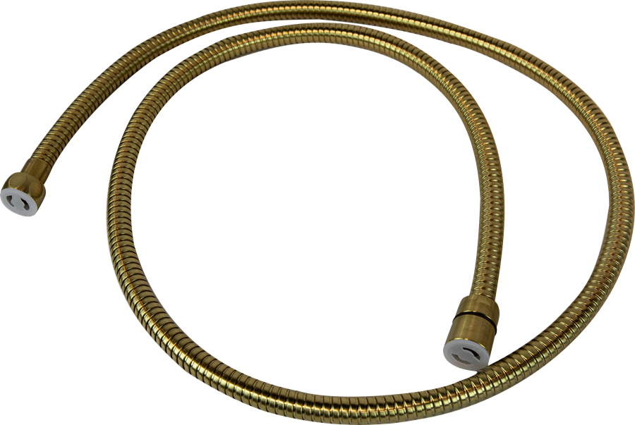 Brushed brass finish shower hose1500mm length
