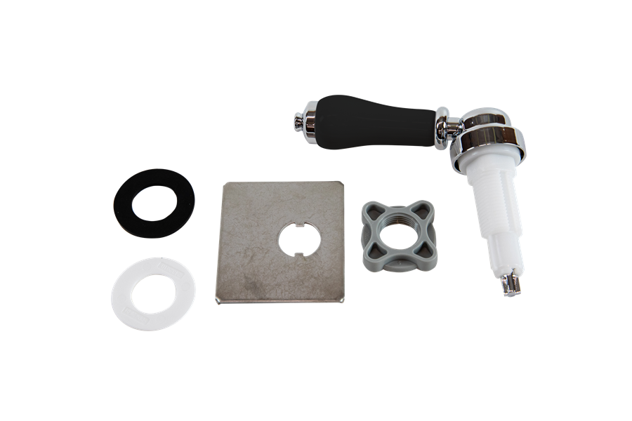 Burlington Matt Black ceramic cistern lever